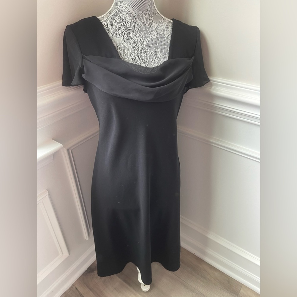 S.L. Fashions Womens Vintage Black Cocktail Dress Size 10